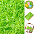 CIPOWM Relleno de Césped de Pascua de Plástico Verde de 16oz para Cestas, Regalos y Fiestas - Rafia y Papel de Relleno - imagen 1