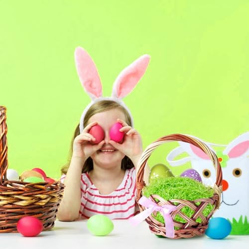 CIPOWM Relleno de Césped de Pascua de Plástico Verde de 16oz para Cestas, Regalos y Fiestas - Rafia y Papel de Relleno - imagen 5