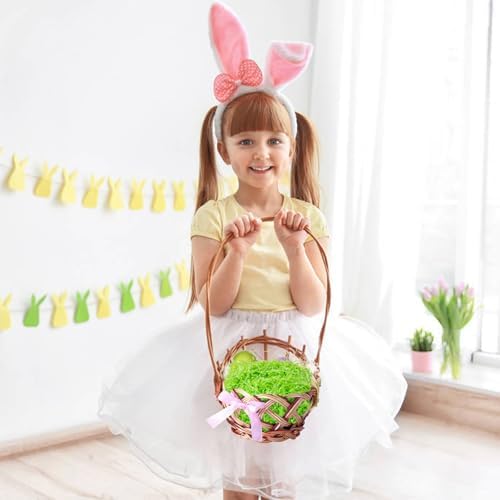 CIPOWM Relleno de Césped de Pascua de Plástico Verde de 16oz para Cestas, Regalos y Fiestas - Rafia y Papel de Relleno - imagen 7