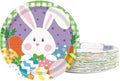 Platos Desechables de Papel LDFDRT para Pascua, 50 Pcs, 7 Pulgadas, Decoración de Fiesta con Huevos y Conejitos, Platos Morados para Adultos y Niños - imagen 1