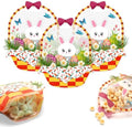 Paquete de 30 Bolsitas Transparentes con Forma de Conejo para Pascua PINWATT, Reutilizables con Asa para Fiestas, Búsquedas de Huevos y Regalos de - imagen 1