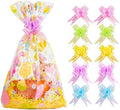 Kolewo4ever Set de 40 Bolsas de Celofán para Pascua con 20 Lazos, Perfectas para Regalos y Cestas de Pascua (16x24 pulgadas) - imagen 1