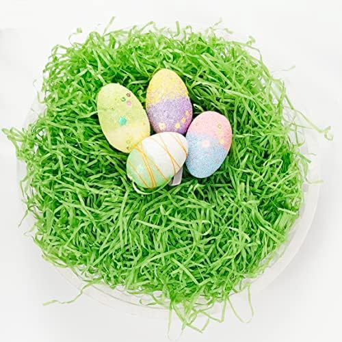 Wittocs 1/2 LB de Pasto de Pascua de Papel Reciclable - Paquete Grande para Relleno de Cestas de Regalo y Decoración de Fiesta de Pascua 7oz - imagen 3