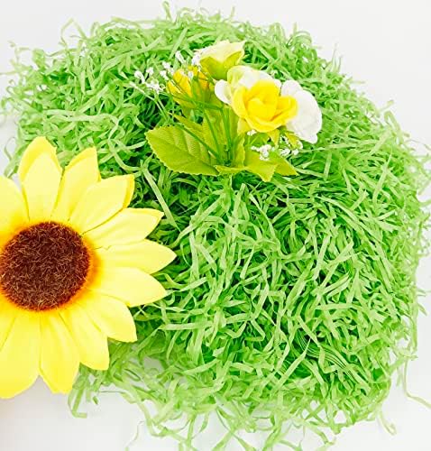 Wittocs 1/2 LB de Pasto de Pascua de Papel Reciclable - Paquete Grande para Relleno de Cestas de Regalo y Decoración de Fiesta de Pascua 7oz - imagen 4