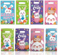 Bolsa de Plástico Lanfixilly para Pascua, 50 Piezas, 4 Diseños de Bolsas de Regalo con Asa para Caza de Huevos y Fiestas Infantiles - imagen 1