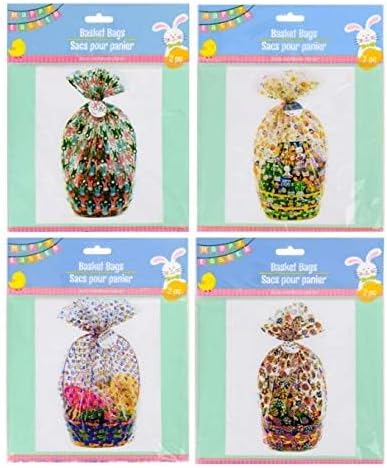 Bolsas de Celofán para Cestas de Pascua 22 x 25 pulgadas - Paquete de 2 - imagen 5
