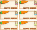 6 Piezas de Sujetadores de Dinero de Pascua, Tarjetas de Conejo de Madera para Efectivo, Accesorios para Cestas y Regalos de Primavera - imagen 1