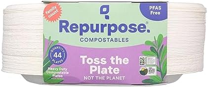 Platos Compostables Repurpose de 9 Pulgadas, Paquete de 44 Unidades - imagen 3