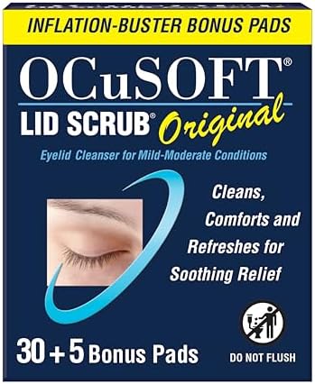 OCuSOFT Lid Scrub Original 30 Piezas + 5 Almohadillas Extra - Paquete Económico - imagen 1