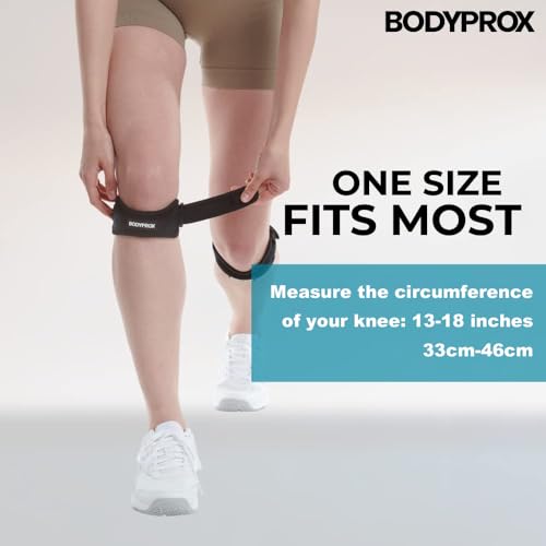 Faja de Rodilla Bodyprox para Tendón Patelar, 2 Piezas, Alivio de Dolor, Soporte para Correr, Fútbol, Baloncesto, Tenis y Más - imagen 3