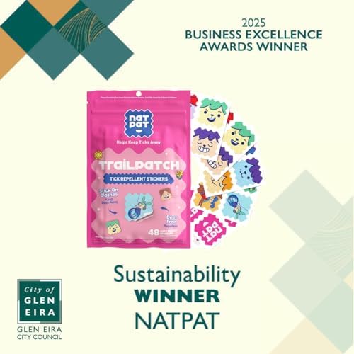 NATPAT TrailPatch - Calcomanías Repelentes de Garrapatas para Niños - Parche Natural y Libre de Químicos (48 Piezas) - imagen 2