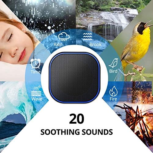 Máquina de Sonido de Ruido Blanco Magicteam con 20 Sonidos Naturales, Función de Memoria y Temporizador para Dormir, 32 Niveles de Volumen, - imagen 2