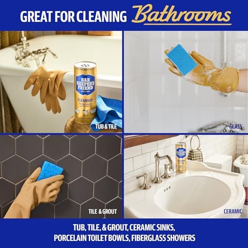 Limpiador en Polvo Bar Keepers Friend, 12 oz x 2, Limpiador Multifuncional, Desengrasante y Removedor para Ollas y Sartenes de Acero Inoxidable, - imagen 4