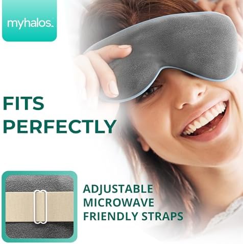 Máscara Térmica para Ojos MyHalos® - Compresa Caliente para Ojos Secos - Alivio de Estilos y Chalazión - Tratamiento para Blefaritis y MGD - Elegible - imagen 2