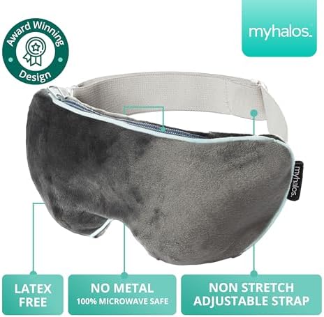 Máscara Térmica para Ojos MyHalos® - Compresa Caliente para Ojos Secos - Alivio de Estilos y Chalazión - Tratamiento para Blefaritis y MGD - Elegible - imagen 5