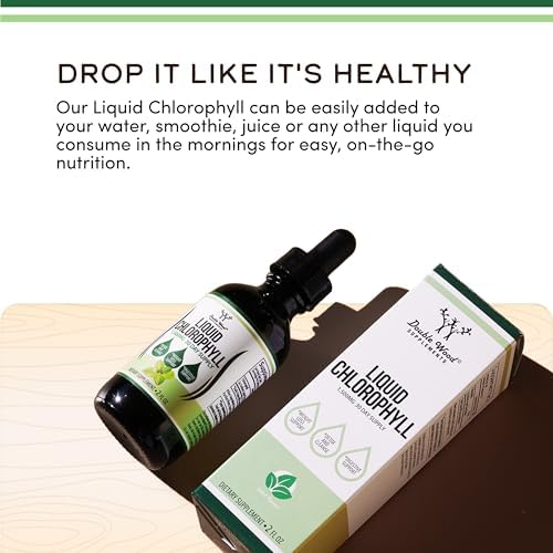 Gotas Líquidas de Clorofila - Para Digestión, Salud Intestinal, Energía y Desintoxicación - Veganas (Textura y Sabor Rico, No Diluidas), 2oz Sabor - imagen 3