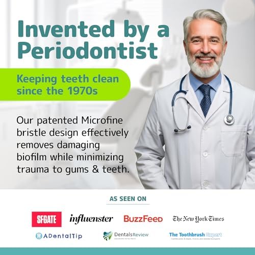 Cepillos de Dientes Extra Suaves NIMBUS (Cabeza de Tamaño Regular), Diseño de Periodoncista con Filamentos Tapered para Dientes Sensibles y Encías - imagen 5