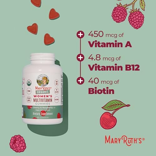 Gomitas Multivitamínicas MARYRUTH'S para Mujeres de 14 Años en Adelante | Soporte Inmunológico | Salud del Cabello y Piel | Salud Reproductiva | 60 - imagen 8