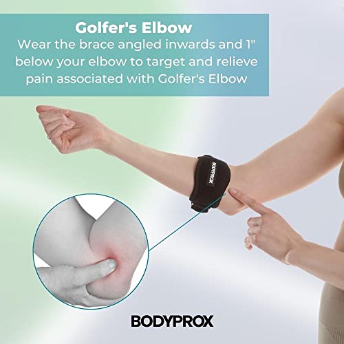 Faja para Codo Bodyprox 2 Piezas para Alivio del Dolor en Tenis y Codo de Golf - imagen 3