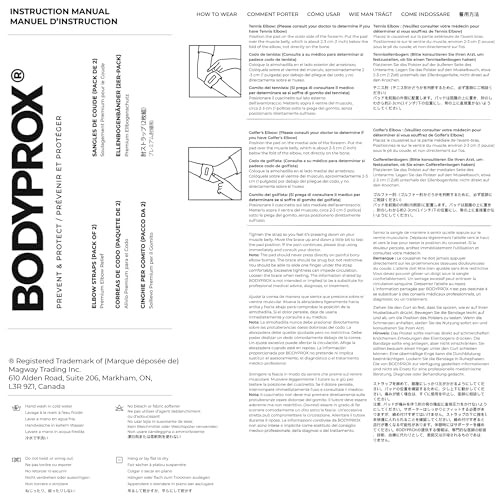 Faja para Codo Bodyprox 2 Piezas para Alivio del Dolor en Tenis y Codo de Golf - imagen 7
