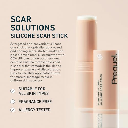 Prequel Skin Soluciones para Cicatrices Stick de Silicona 60%. Fórmula con Extracto de Centella Asiática y Vitamina E. Efecto Suave y Oclusivo. - imagen 3