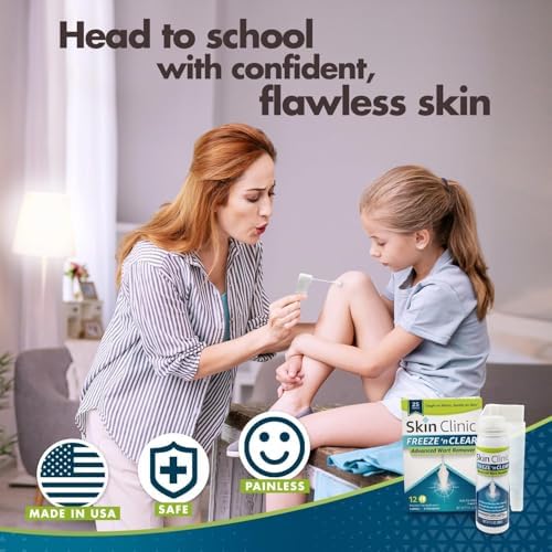 Skin Clinic Freeze 'n Clear Removedor Avanzado de Verrugas - Kit de Crioterapia Hecho en EE.UU. con 12 Aplicadores de Precisión - Tratamiento - imagen 4