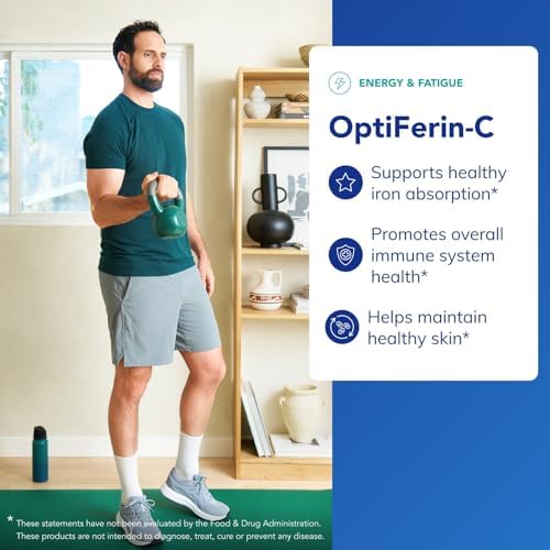 Pure Encapsulations OptiFerin-C - Suplemento Energético para la Absorción de Hierro - Apoyo a los Glóbulos Rojos - Enriquecido con Vitamina C - 60 - imagen 3