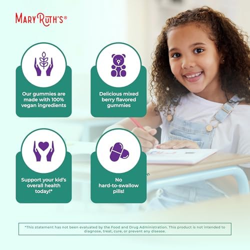 Gomitas de Soporte Inmunológico para Niños MaryRuth Organics | Orgánico USDA | Vitamina C, Zinc y Saúco | Veganas, Sin OGM, Sin Gluten | 60 Unidades - imagen 6