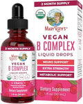 MaryRuth Organics Complejo de Vitaminas B | Suplemento Vegano Orgánico | Biotina, B12, Niacina, Folato | Apoyo Metabólico | Sin Gluten | 2 Meses - imagen 1