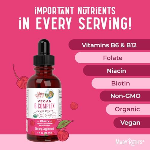 MaryRuth Organics Complejo de Vitaminas B | Suplemento Vegano Orgánico | Biotina, B12, Niacina, Folato | Apoyo Metabólico | Sin Gluten | 2 Meses - imagen 7