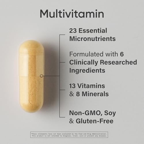 Multivitamínico Sports Research® - Fórmula Avanzada - 23 Vitaminas y Minerales Esenciales con CoQ10 e Yodo - Soporte Nutricional Diario - 60 Cápsulas - imagen 2
