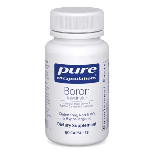 Boron (Glicinato) de Pure Encapsulations | Suplemento para Equilibrio Hormonal, Fortalecimiento Óseo y Metabolismo de Nutrientes | 60 Cápsulas - imagen 1