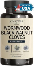 Cápsulas VINATURA de Ajenjo, Nogal Negro y Clavo - Suplemento Detox, Limpieza y Protección Intestinal, 60 Cápsulas - imagen 1