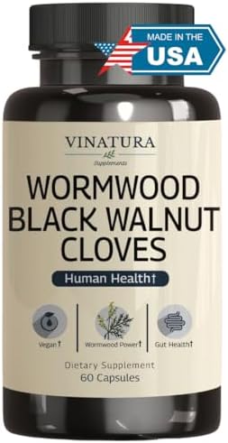 Cápsulas VINATURA de Ajenjo, Nogal Negro y Clavo - Suplemento Detox, Limpieza y Protección Intestinal, 60 Cápsulas - imagen 1