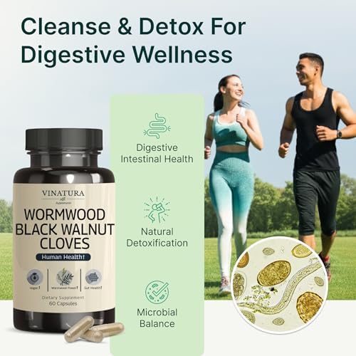 Cápsulas VINATURA de Ajenjo, Nogal Negro y Clavo - Suplemento Detox, Limpieza y Protección Intestinal, 60 Cápsulas - imagen 4
