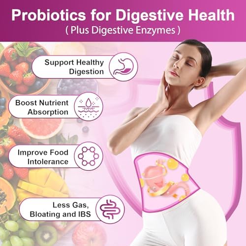 Probióticos NATURE TARGET para Mujeres, 100 Mil millones de CFUs con Enzimas Digestivas y Prebióticos, Probioticos Vaginales con Arándano para Salud - imagen 3