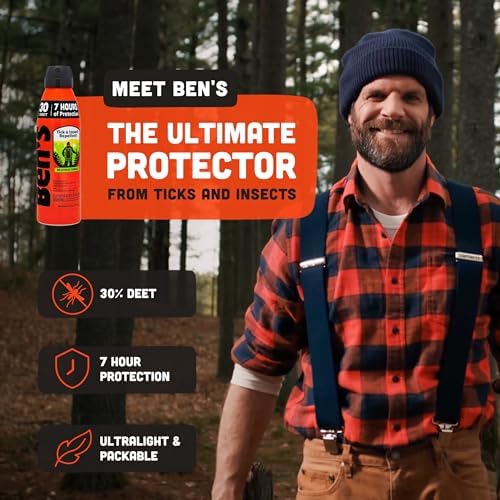 Repelente Ecológico de Insectos Ben's - Spray con 30% DEET para Mosquitos y Garrapatas - Hasta 7 Horas de Protección - Sin Fragancia - 6 oz (Paquete - imagen 2