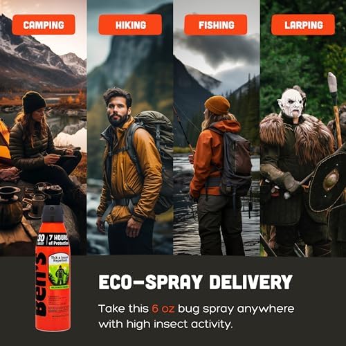 Repelente Ecológico de Insectos Ben's - Spray con 30% DEET para Mosquitos y Garrapatas - Hasta 7 Horas de Protección - Sin Fragancia - 6 oz (Paquete - imagen 7