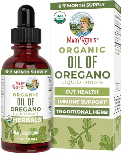 Aceite de Orégano Líquido MaryRuth Organics | Suministro para 6 Meses | Orgánico USDA | Apoyo Inmunológico y Digestivo | Vegano | 1 Fl Oz - imagen 1
