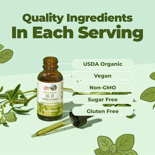 Aceite de Orégano Líquido MaryRuth Organics | Suministro para 6 Meses | Orgánico USDA | Apoyo Inmunológico y Digestivo | Vegano | 1 Fl Oz - imagen 5