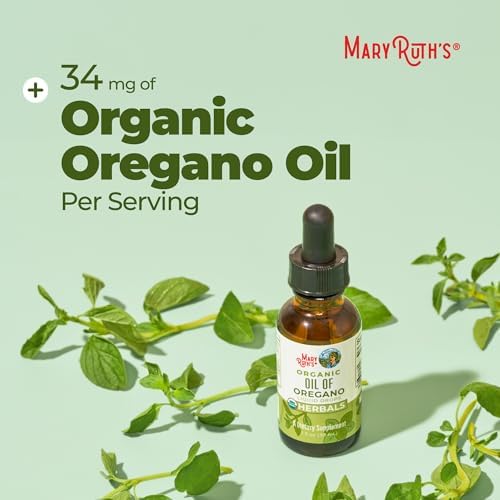 Aceite de Orégano Líquido MaryRuth Organics | Suministro para 6 Meses | Orgánico USDA | Apoyo Inmunológico y Digestivo | Vegano | 1 Fl Oz - imagen 7
