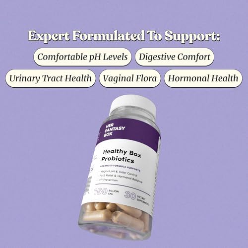 Her Fantasy Box | Caja Saludable | Probióticos Vaginales para Mujeres – Prebióticos + Mezcla Avanzada de Lactobacilos – Equilibrio Hormonal, Alivio - imagen 2