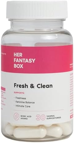 Her Fantasy Box | Fresh & Clean – Ácido Bórico para Balance de pH, Control de Olores y Comodidad – 30 Piezas - imagen 1