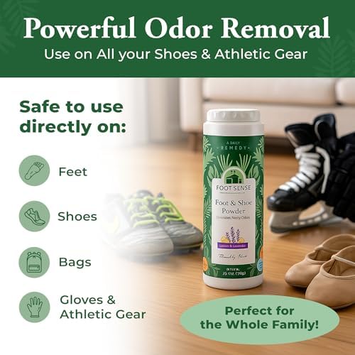 POLVO PARA PIES Y ZAPATOS FOOT SENSE 100g, Eliminador de Olores, Control Duradero hasta 6 Meses, Seguro para Hombres, Mujeres, Niños y Atletas - imagen 4