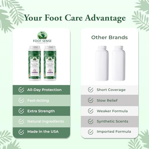 POLVO PARA PIES Y ZAPATOS FOOT SENSE 100g, Eliminador de Olores, Control Duradero hasta 6 Meses, Seguro para Hombres, Mujeres, Niños y Atletas - imagen 8