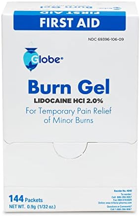 Gel para Quemaduras Globe con Aloe 0.9g, Paquete de 144, Gel Avanzado para ros Auxilios para Alivio Temporal de Quemaduras, Cortes y Raspones - imagen 8