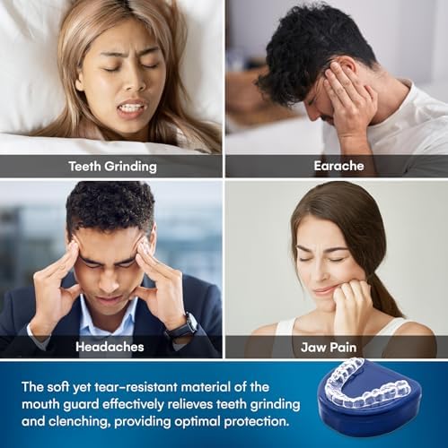 Férula Dental para Bruxismo Nocturno: Protectores Moldables para Dormir - Ajuste Personalizado para Adultos con 12 Tabletas de Limpieza - imagen 5