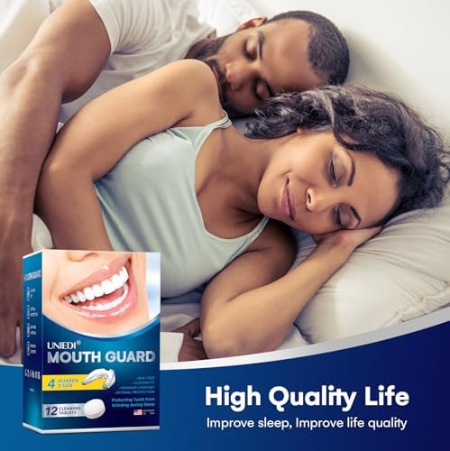 Férula Dental para Bruxismo Nocturno: Protectores Moldables para Dormir - Ajuste Personalizado para Adultos con 12 Tabletas de Limpieza - imagen 7