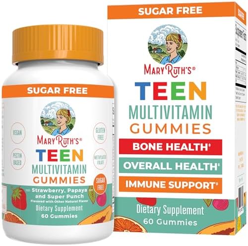 Gomitas Multivitamínicas para Adolescentes MaryRuth's | Vitamina D3, A, C, E, B6, B12, Zinc, Yodo, Biotina | Salud Inmunológica, de Tejidos, Visión y - imagen 1