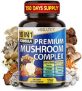 Suplemento de Hongos 10 en 1 de Alta Potencia - Melena de León, Cordyceps, Reishi - Suplementos para la Memoria y Concentración ** Suministro para 5 - imagen 1
